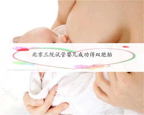 北京三院试管婴儿成功得双胞胎