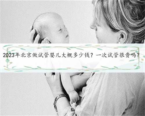 2023年北京做试管婴儿大概多少钱？一次试管很贵吗？
