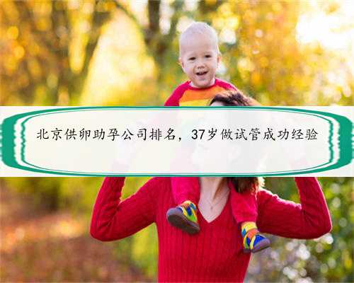 北京供卵助孕公司排名，37岁做试管成功经验