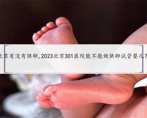 北京有没有供卵,2023北京301医院能不能做供卵试管婴儿？